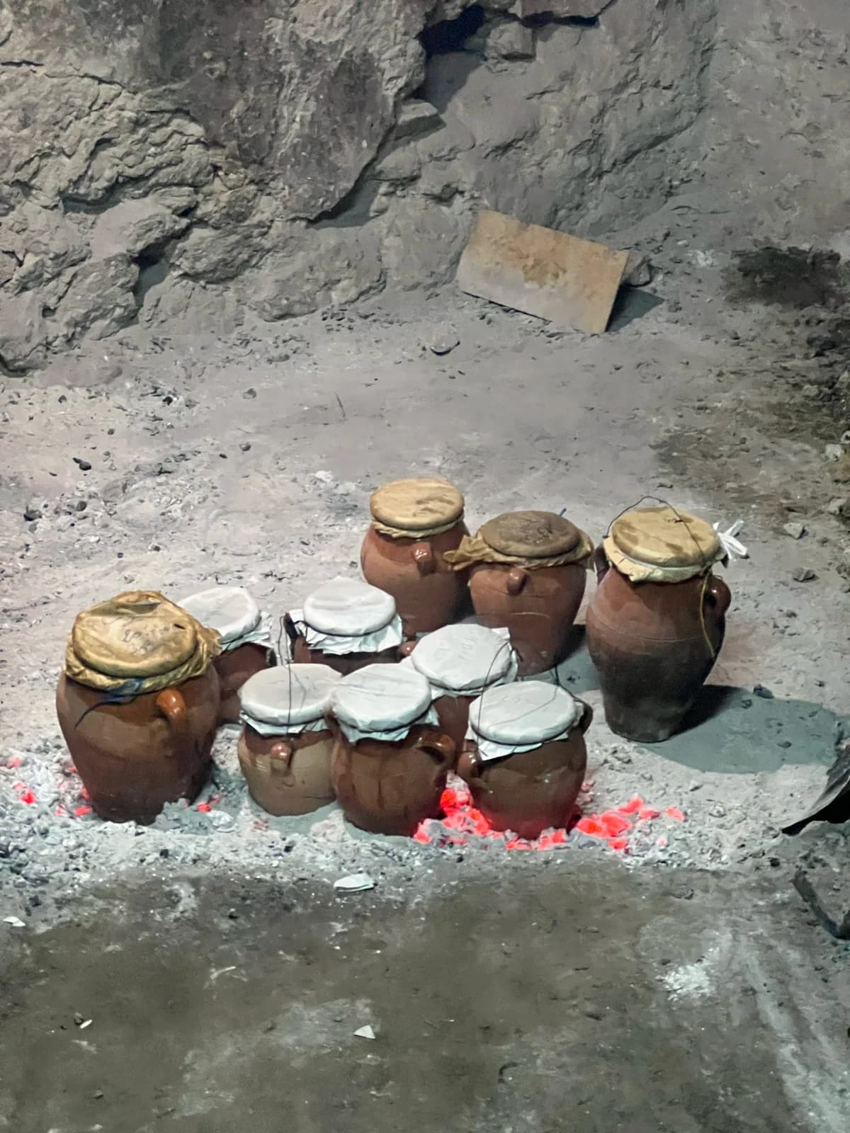 Traditional tangia clay pots in Marrakech