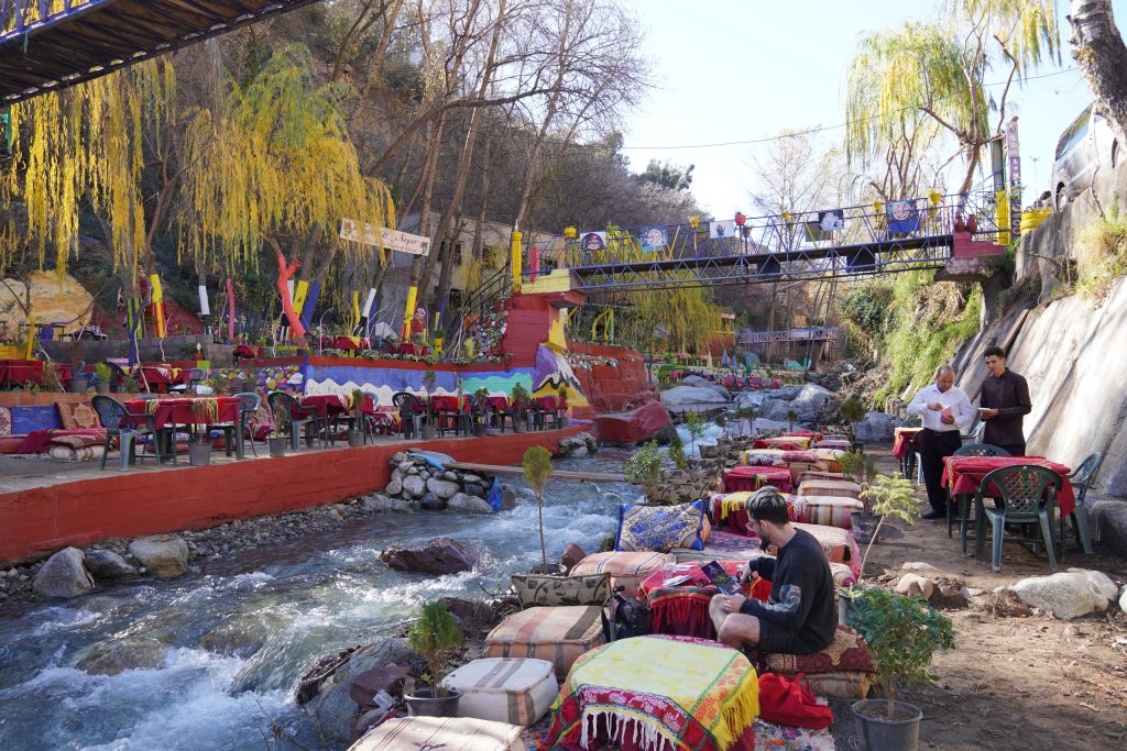 The bustling streets of Marrakech, a city full of vibrant energy and cultural diversity.