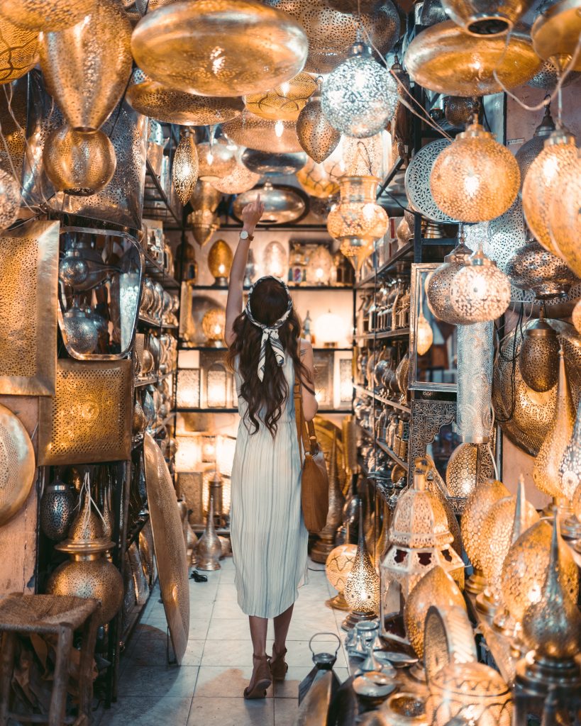 Exploring the vibrant nightlife and shopping scene of Marrakech with Morocco Travelogue